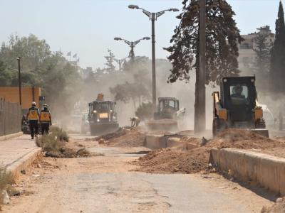 مشروع جديد للخوذ البيضاء..إعادة تأهيل مدخل مدينة إدلب الغربي