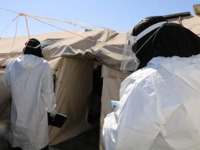 في ظل إشغال المشافي…متطوعات الخوذ البيضاء يطلقن مبادرة للرعاية المنزلية للمصابين بفيروس كورونا