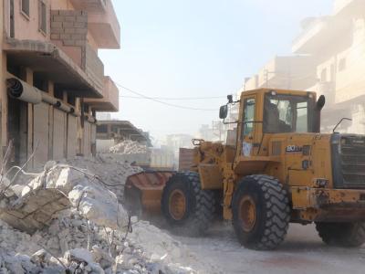 "إحياء مدينة الأتارب" حملة خدمية بالتعاون بين الخوذ البيضاء وفعاليات مدنية